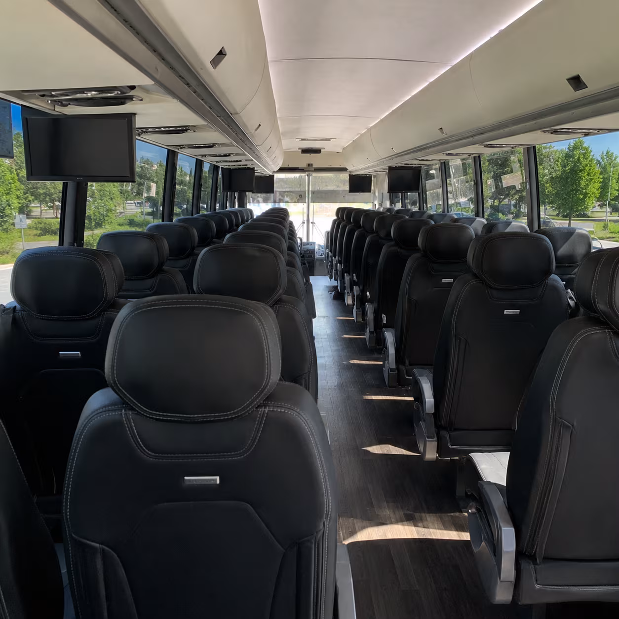 carrollton charter bus services interior